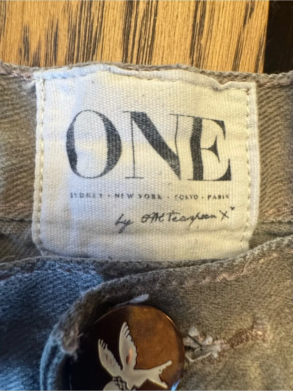 One Teaspoon Awesome Baggie‎  Shorts Waist 28 Denim Destroyed Long Jean Cut Offs